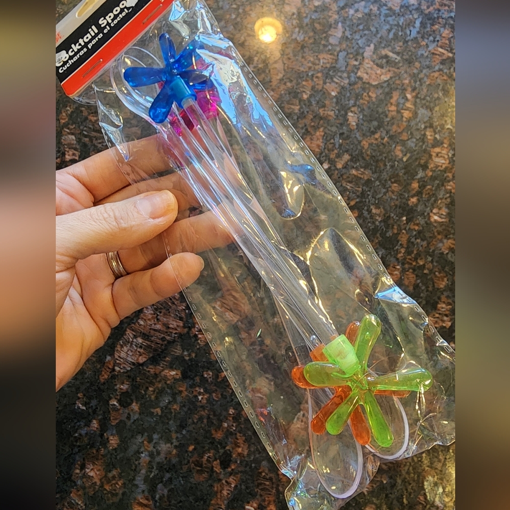 Colorful Cocktail Mixing Spoons